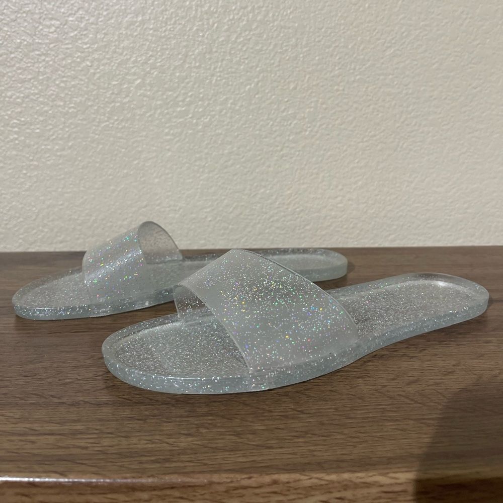 Matisse Sparkling Clear Slide Sandals